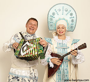 New York Balalaika Duo, Mikhail Smirnov, Elina Karokhina, photo credit Yuriy Balan